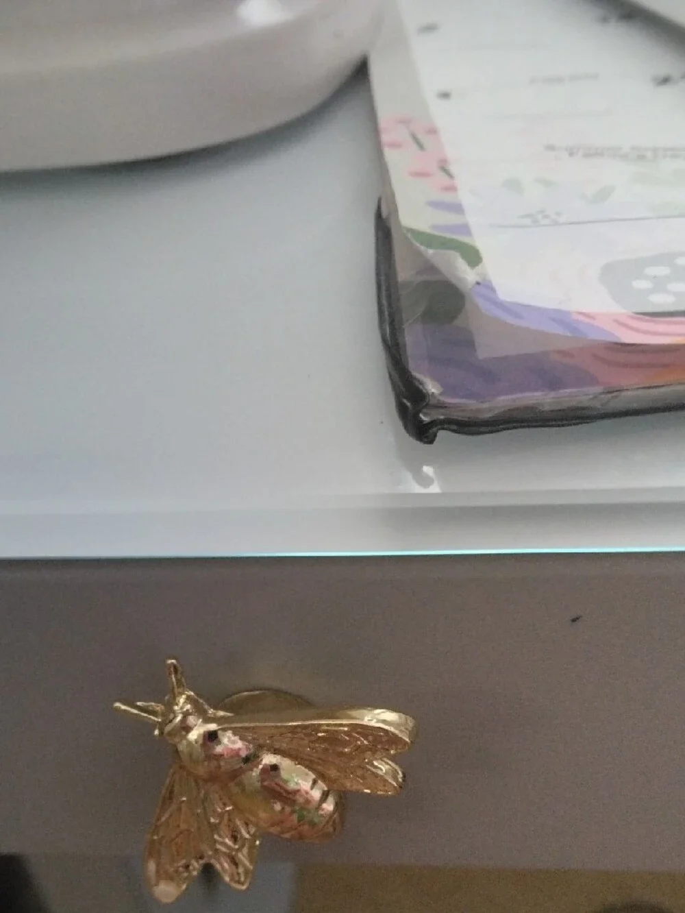 Gold Bee and Scarab Magnetic Wall Accents - Set of 4